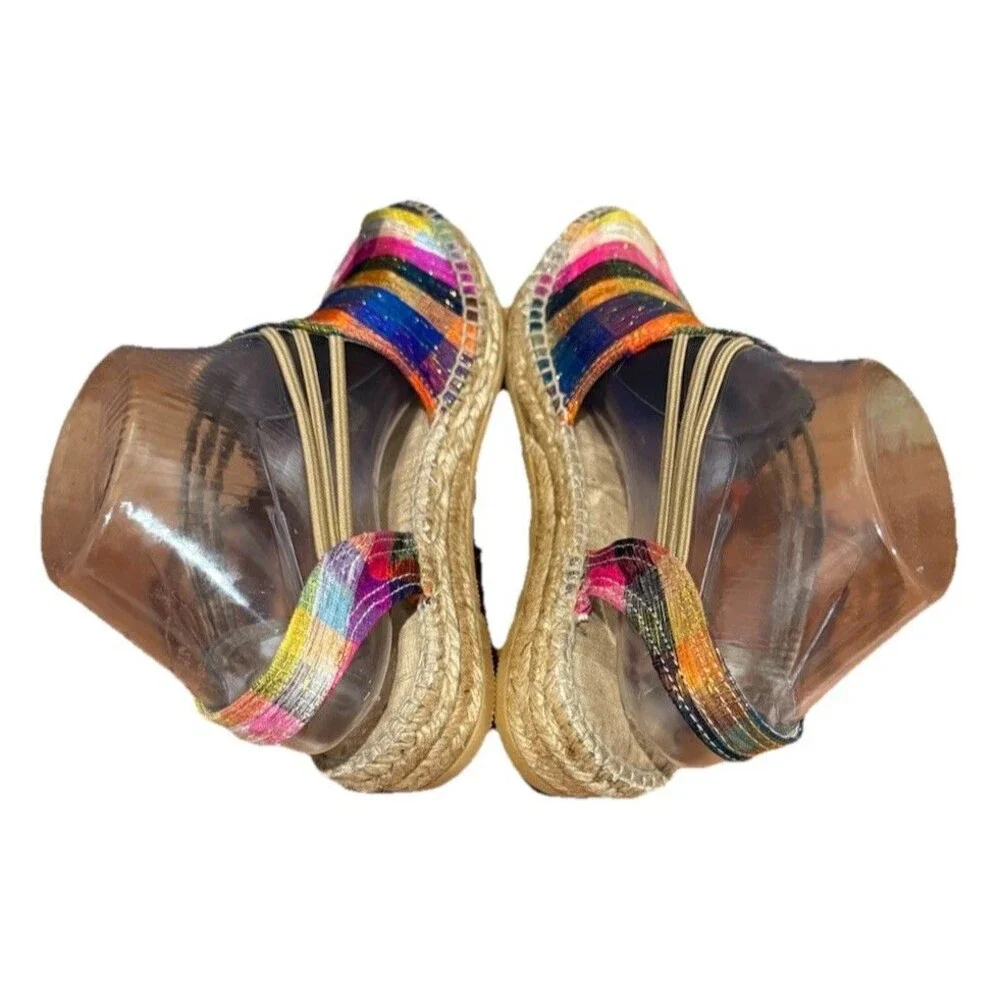 Toni Pons Gold Metallic Slingback Espadrille Sandals Women's EU Size 36/US 5.5-6